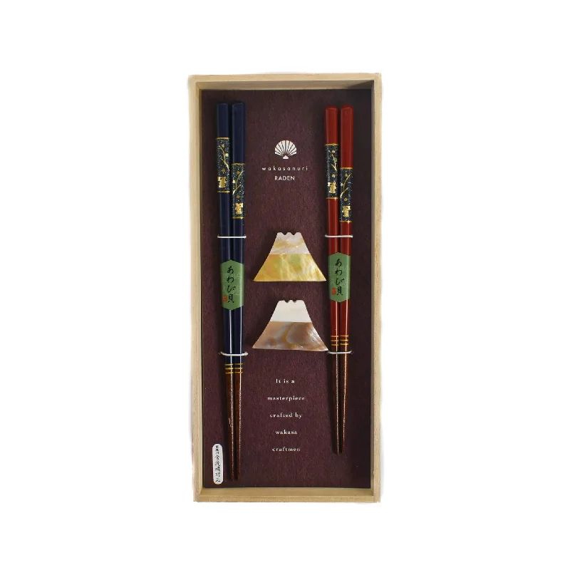 Sleek butter knife-Japanese Mount Fuji Lancewood Chopstick Gift Set