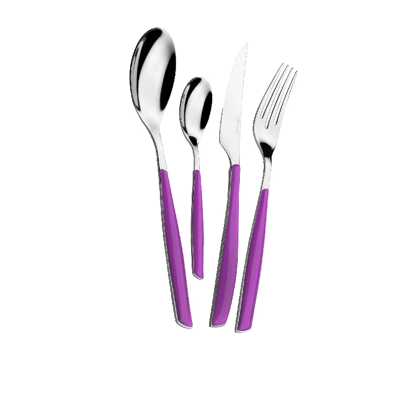 Melamine salad bowl-Bugatti Glamour Cutlery Set 24pc Iris