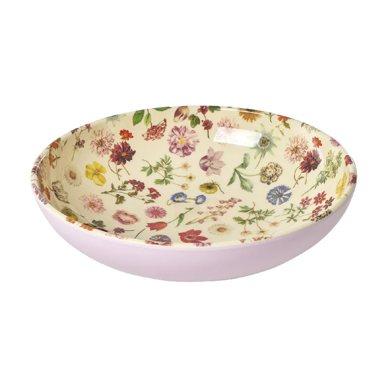 Sleek butter knife-Rice DK Melamine Salad Bowl with Floras Dream Print - 2,5 L