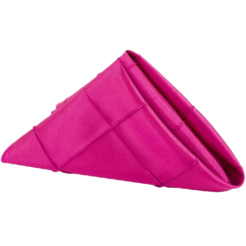 Eco-friendly recycled plate-Pintuck Napkin 20"x20" - Fuchsia