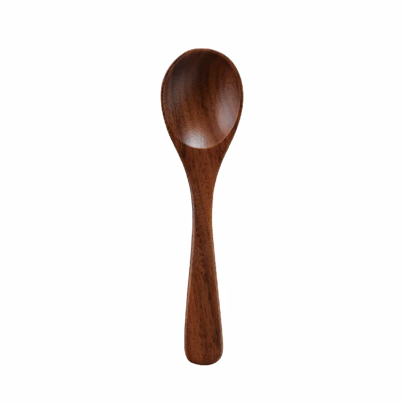 Wooden soup ladle-Walnut Wood Soup Spoon, 15.5cm