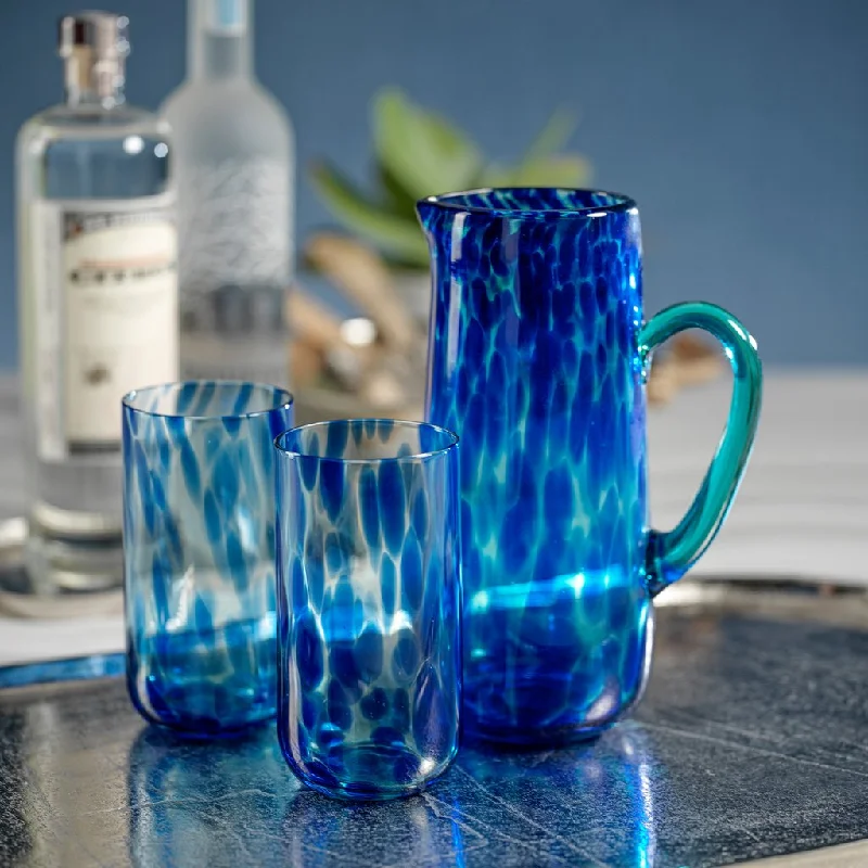 Modern ombre coffee cup-Blue Tortoise Highball Glass