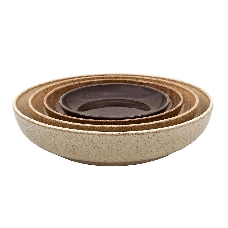 Nordic minimalist plate-Denby Studio Craft Set of 4 Nesting Bowls