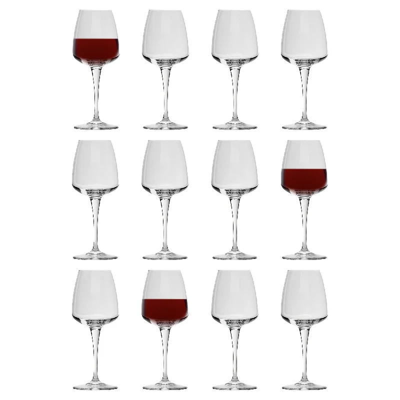 Stackable plastic party cup-520ml Aurum Wine Glasses - Pack of 12 - By Bormioli Rocco