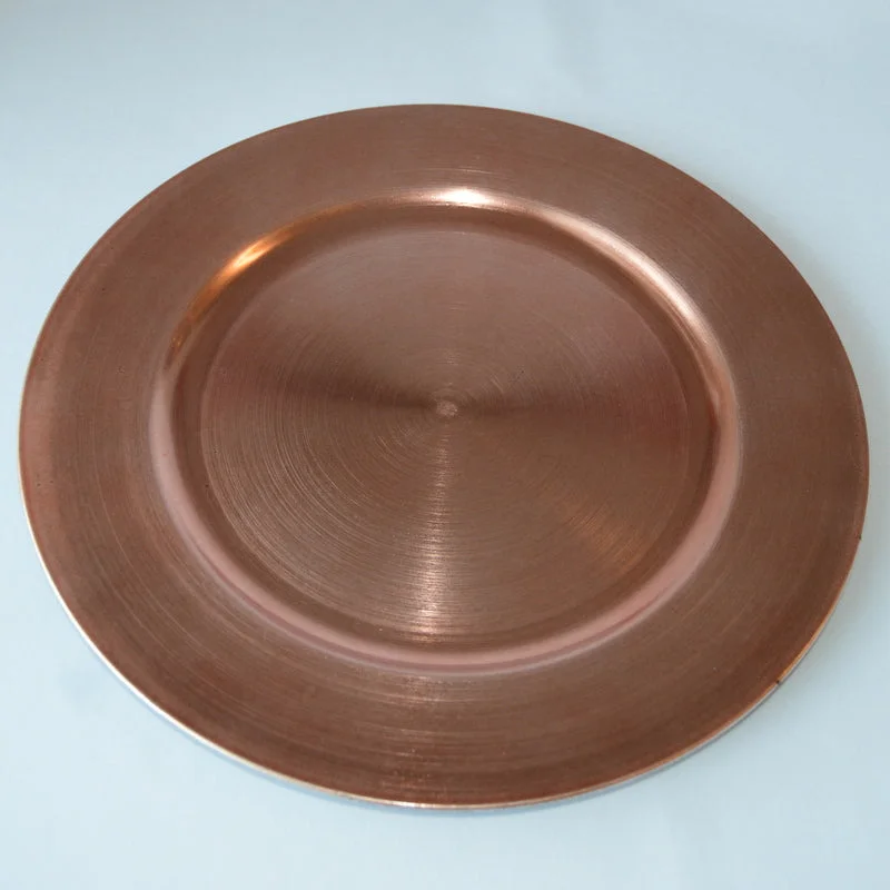 Nordic style dessert spoon-Rose Gold Charger Plate