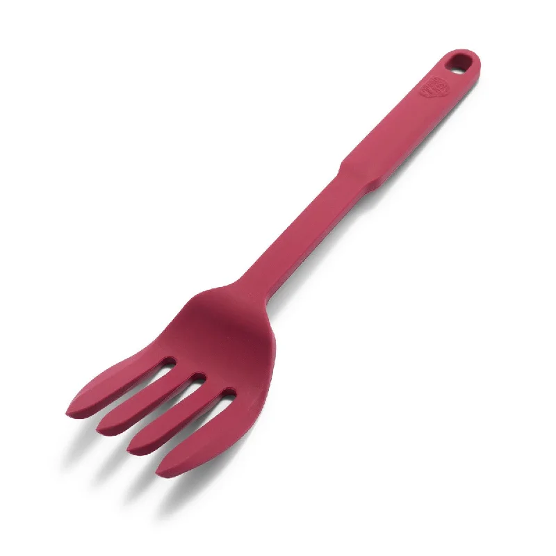 Bright neon dinner plate-GreenLife 10-in-One Silicone Fork | Red