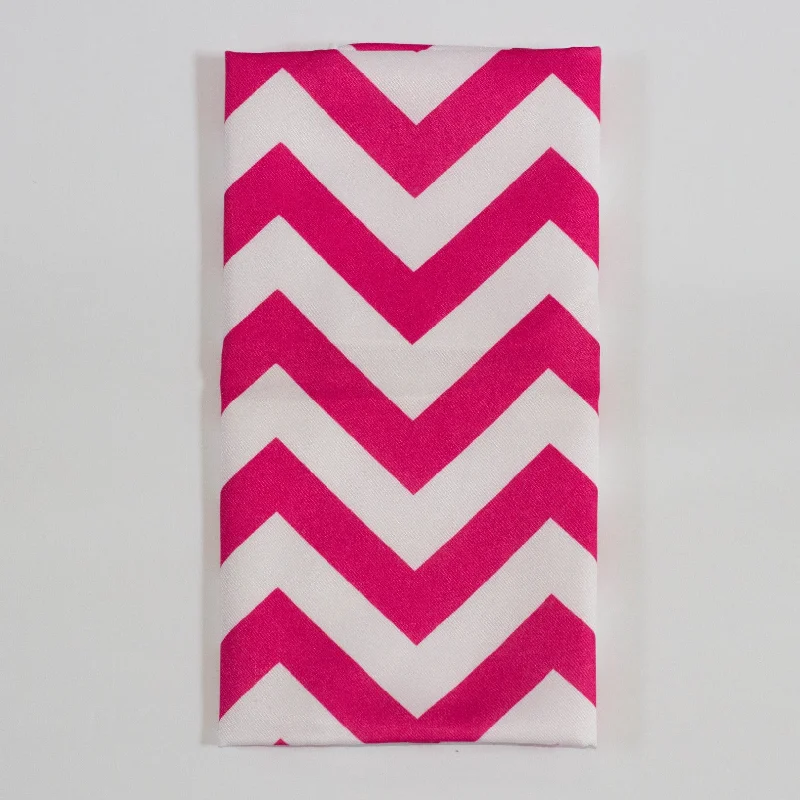 Anti-scratch ceramic plate-Hot Pink Chevron Napkin