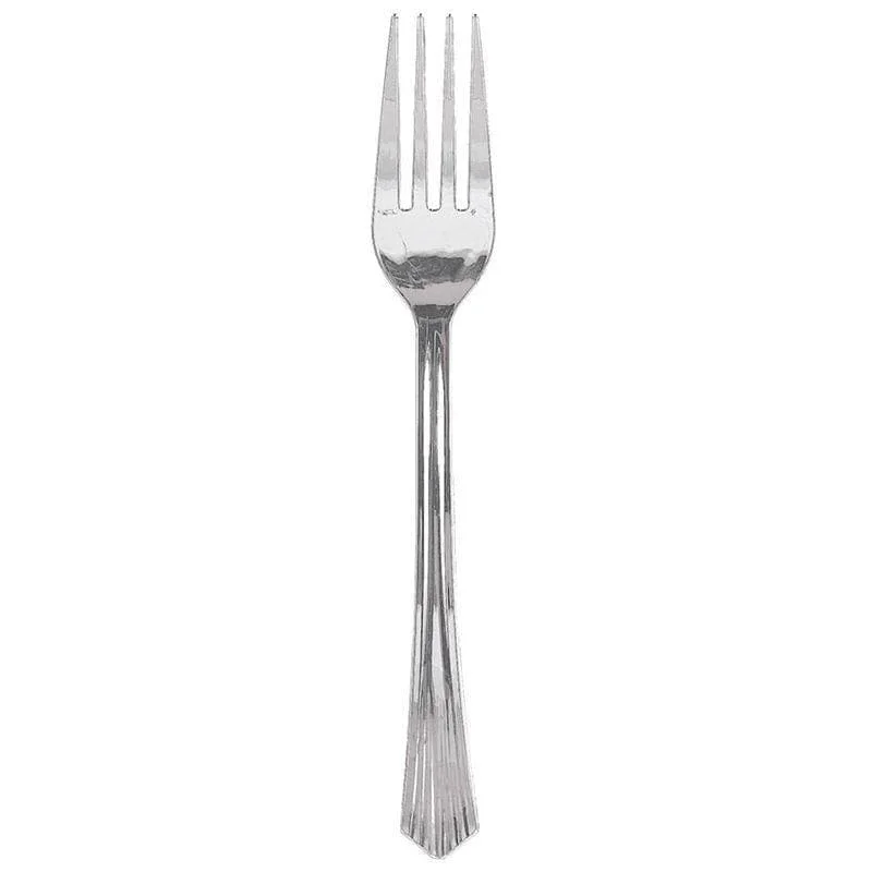 Premium silver dessert fork-Fork Fan Handled - Silver 32/pkg