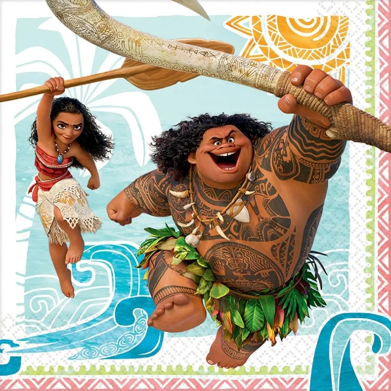 Melamine salad bowl-Moana Lunch Napkins | 16 ct