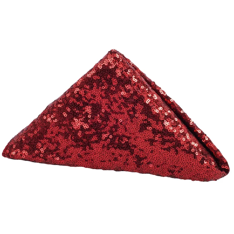 Titanium camping spork-Glitz Sequin Napkin 20"x20" - Apple Red