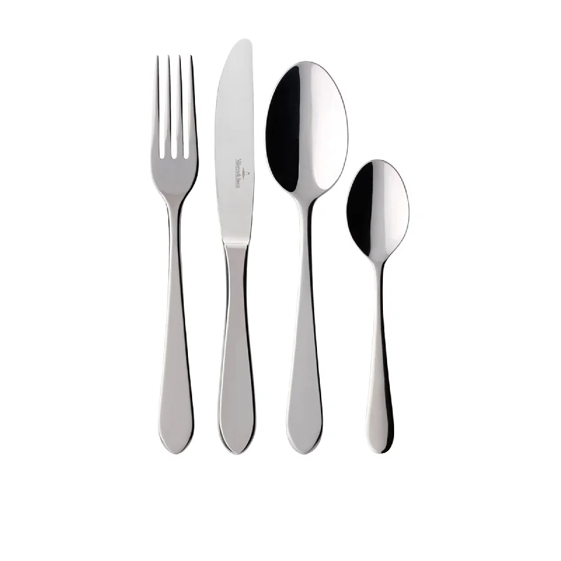 Lightweight plastic fork-Villeroy & Boch Oscar Cutlery Set 24pc