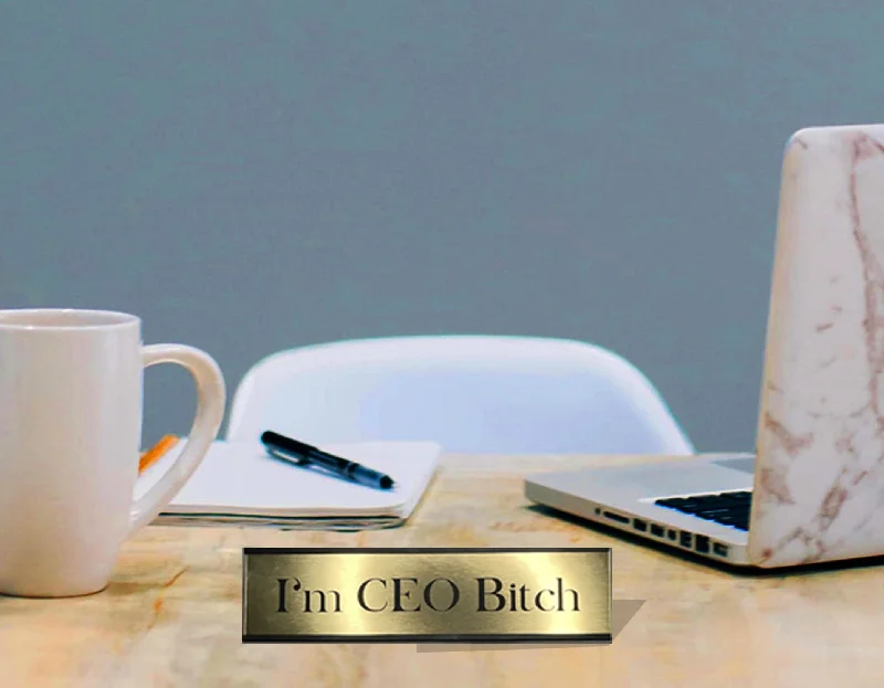 Melamine salad bowl-I'm CEO Bitch - Office Desk Plate