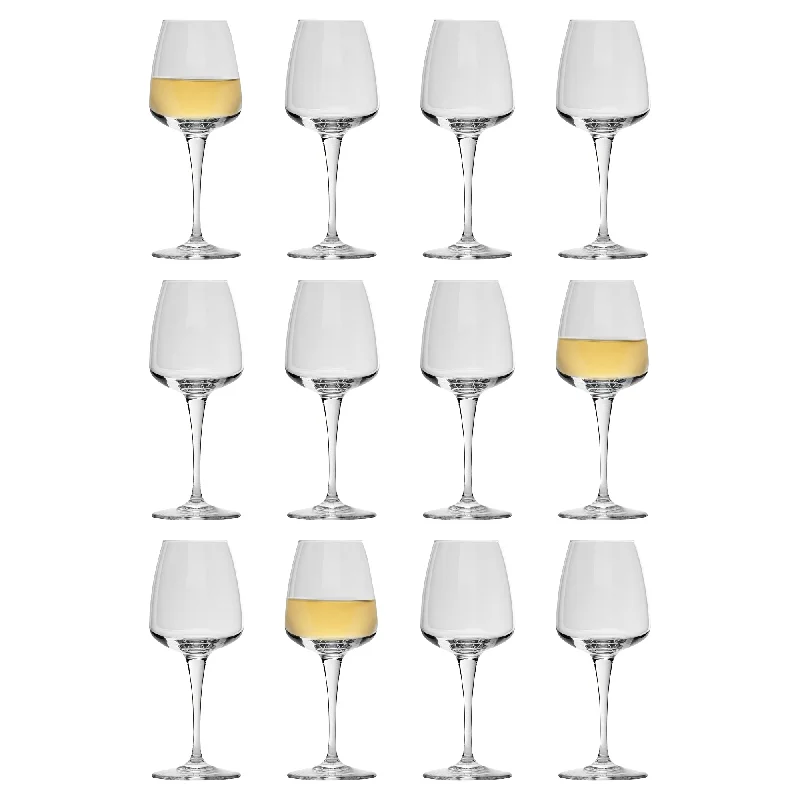 Travel-friendly foldable cup-350ml Aurum Wine Glasses - Pack of 12 - By Bormioli Rocco