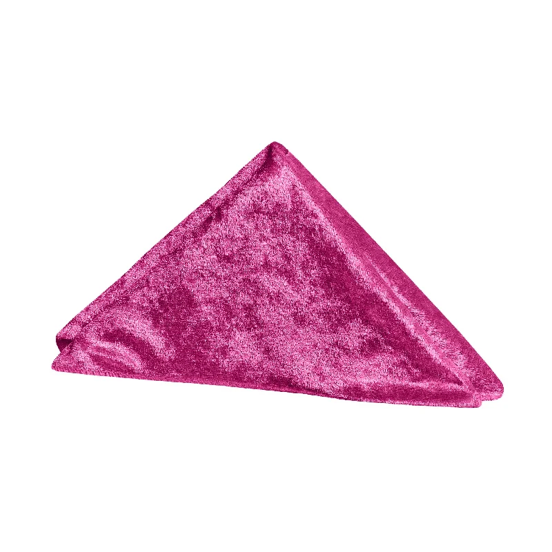 Stackable soup bowl set-Velvet 20"x20" Linen Napkin - Magenta