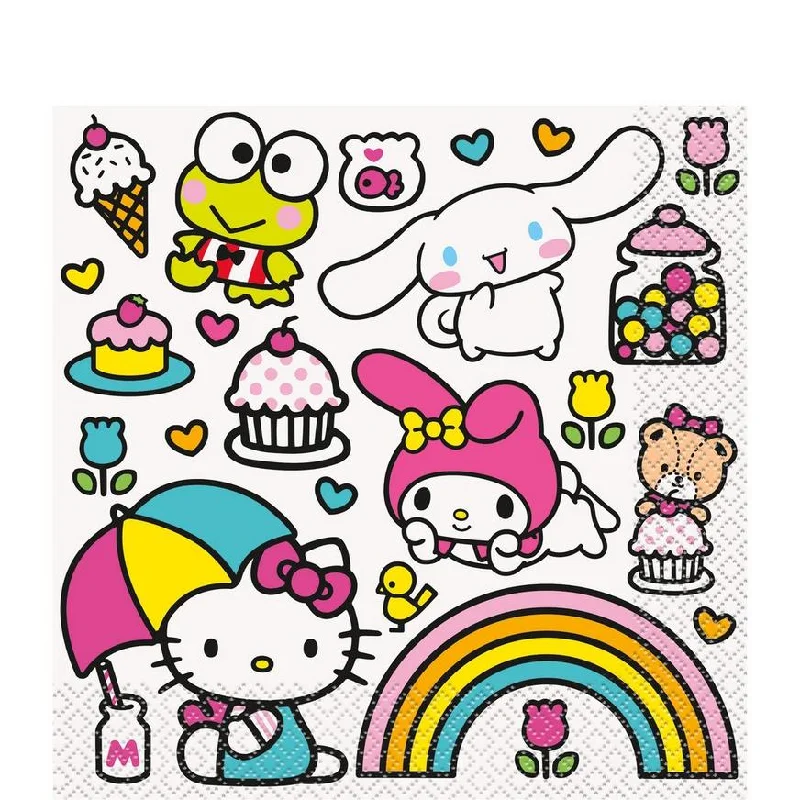 Vintage enamel dinner plate-Hello Kitty And Friends Lunch Napkins | 16 ct