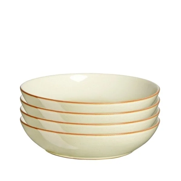 Double-layer insulated bowl-Denby Heritage Veranda Set of 4 Pasta Bowls