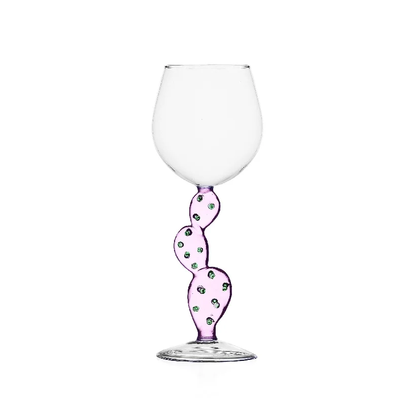 Thermal insulated beer cup-Ichendorf Milano Pink Cactus Wine Glass, 350ml