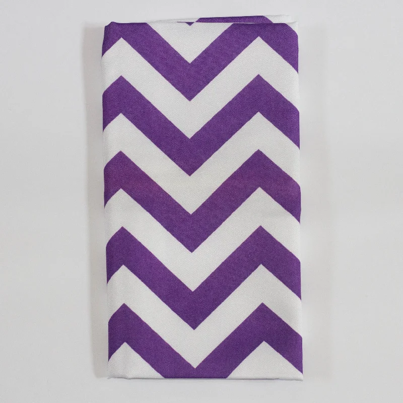 Heavy-duty carving knife-Purple Chevron Napkin