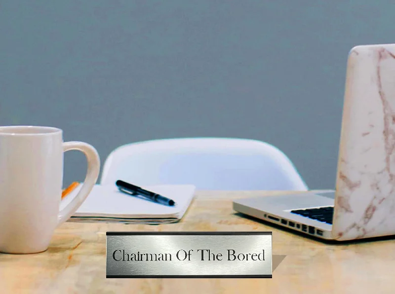 Artisan-crafted salad bowl-Chairman of the Bored - Office Desk Plate