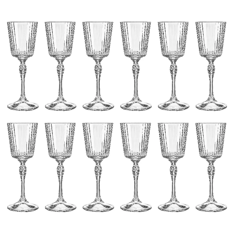 Soft-grip silicone mug-80ml Clear America '20s Liqueur Glasses - Pack of 12 - By Bormioli Rocco