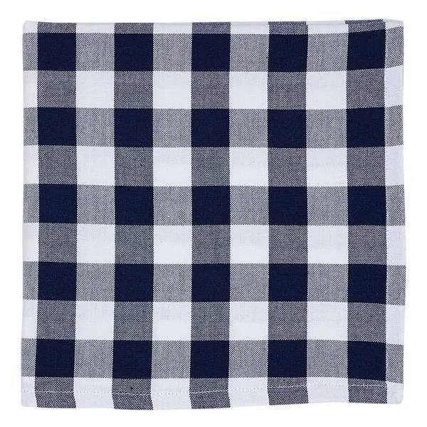 Ombre gradient serving tray-Classic Navy Checkered Napkin Set of 4