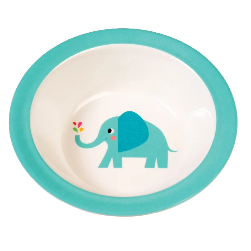 Anti-scratch ceramic plate-Rex Elvis the Elephant Melamine Bowl