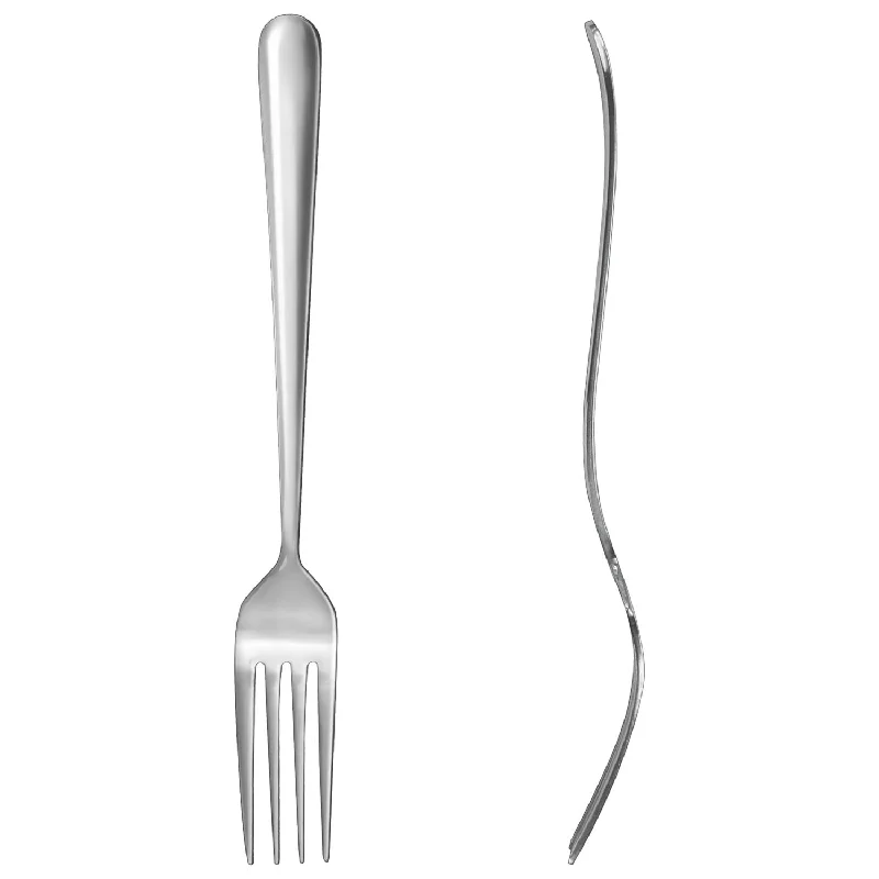 Sleek stainless steel tongs-Fork (8.5")