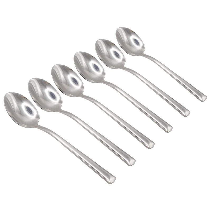 Durable outdoor dinnerware-Tondo Stainless Steel Teaspoons - By Argon Tableware