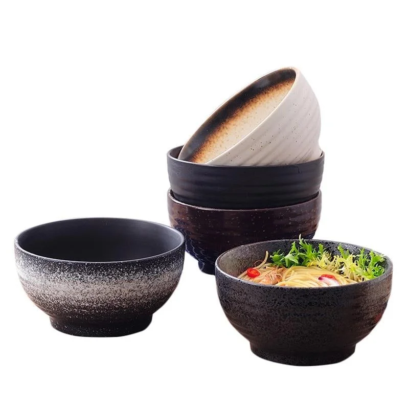 Elegant bone china saucer-Ramen Bowl Tatara (6 Colors)