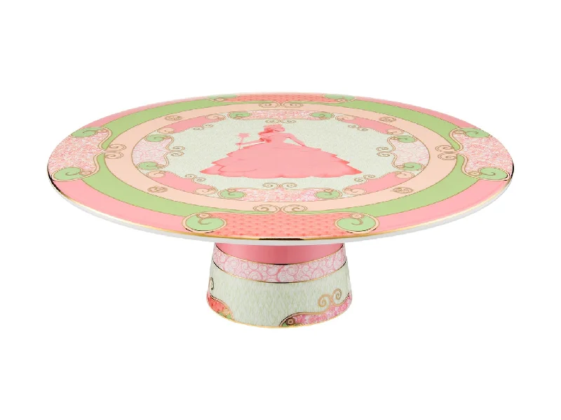 Hand-carved wooden spoon-Maxwell & Williams Wicked Pink Goes Good With Green Footed Cake Stand 28cm Glinda