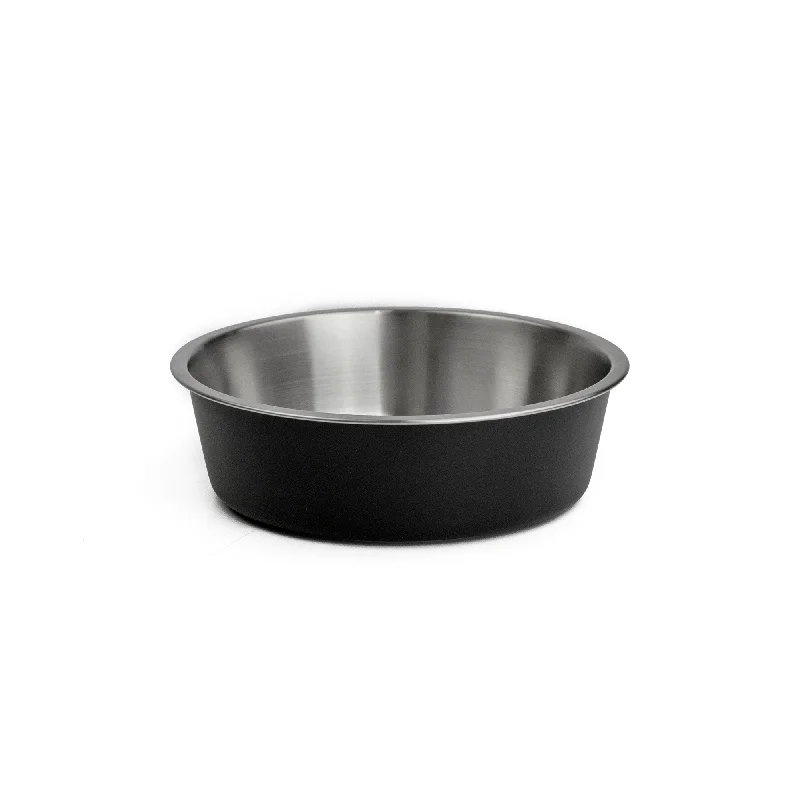 Floral etched glass plate-WagTime - Black Stainless Steel Cat Bowl (300ml)