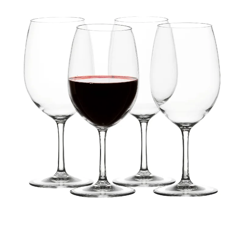 Heavy-duty whiskey tumbler-Salisbury & Co Unbreakable Red Wine Glass 630ml Set of 4