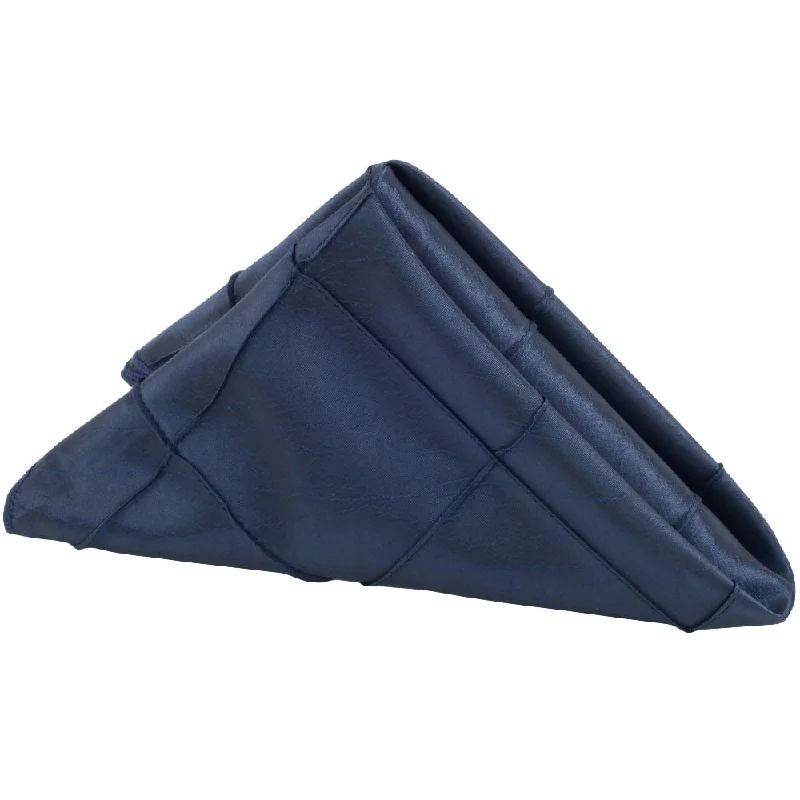 Non-stick serving ladle-Pintuck Napkin 20"x20" - Navy Blue