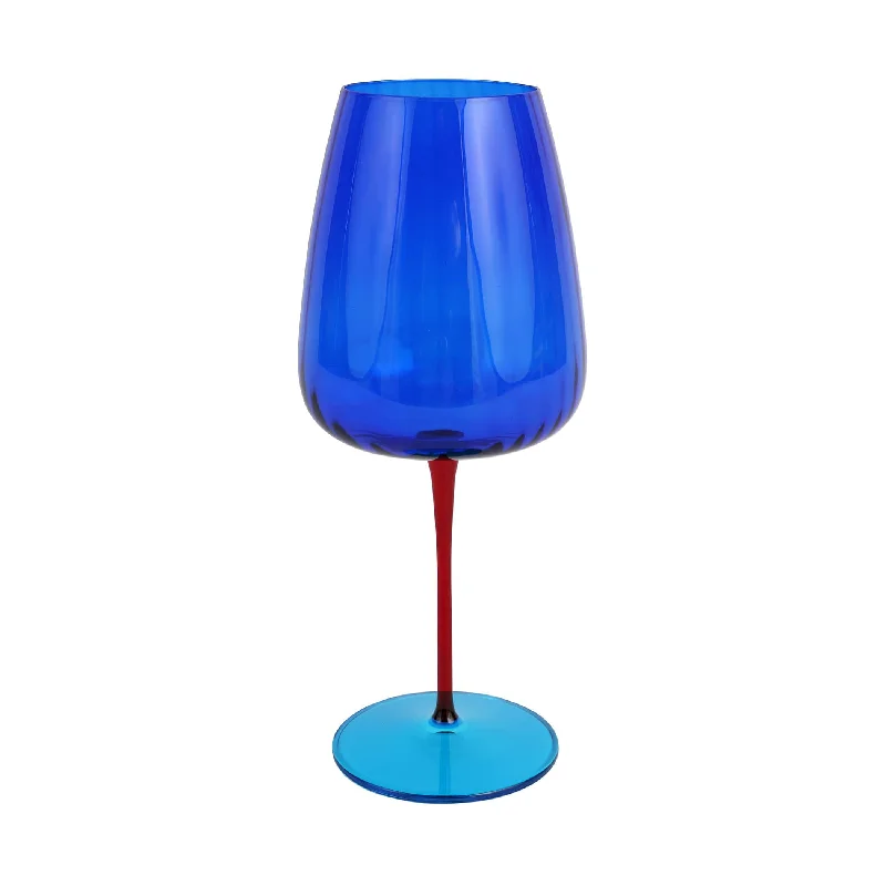 Heat-resistant borosilicate glass cup-Pompidou Blue Water Glass