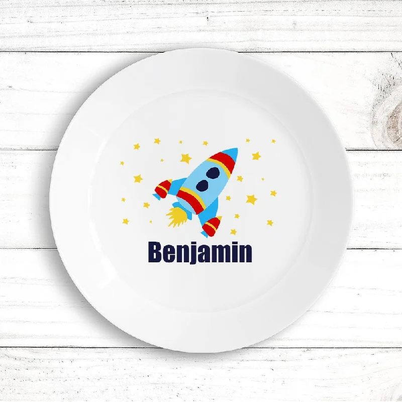 Eco-friendly recycled plate-Rocket Kids Plate