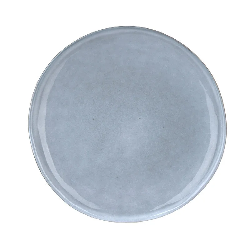 Lightweight plastic fork-Stoneware Side Plate Light Blue 20cm