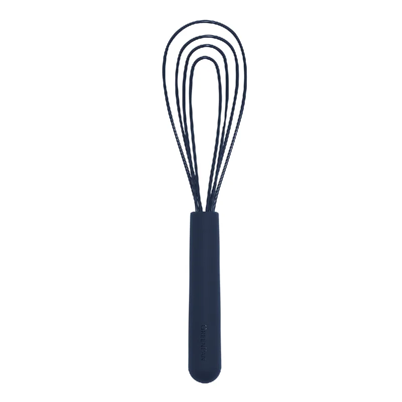 Non-slip silicone placemat-Platinum Silicone Flat Whisk | Navy