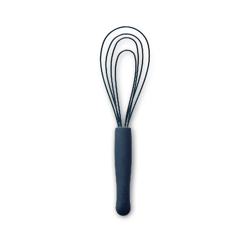 High-gloss dinner fork-Premiere Silicone Flat Whisk | Oxford Blue