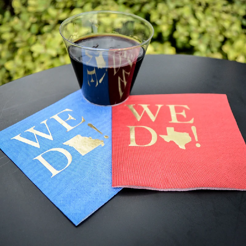 Non-toxic kids spoon-Moire State Pride Wedding Napkins