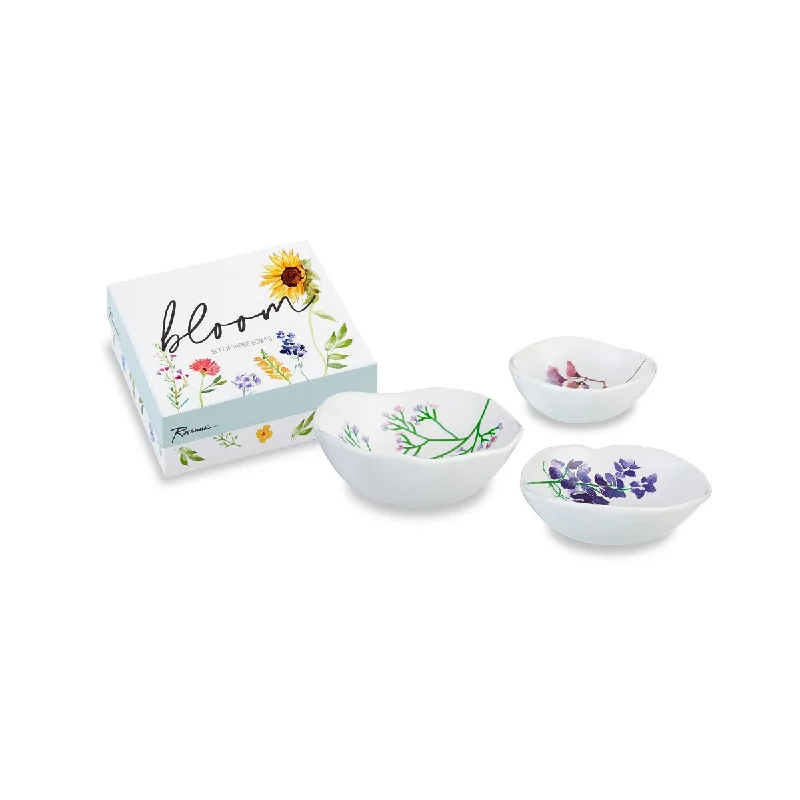 Unbreakable kids plate-Bloom Nesting Bowl Set of 3