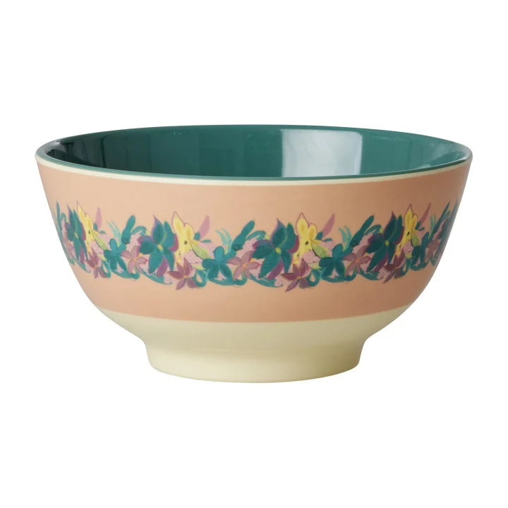 Festive holiday dinner plate-Rice DK Melamine Bowl with Hilma Forever Print - Medium - 700 ml