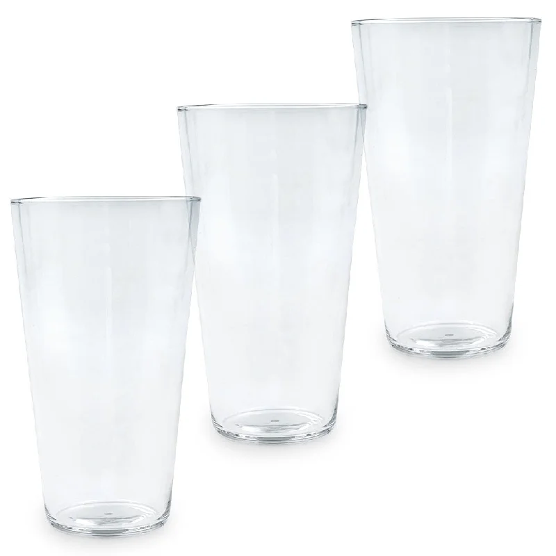 Odor-resistant stainless cup-Lightweight Beer Glass Tumbler 10 fl oz / 290 ml (Set of 3)