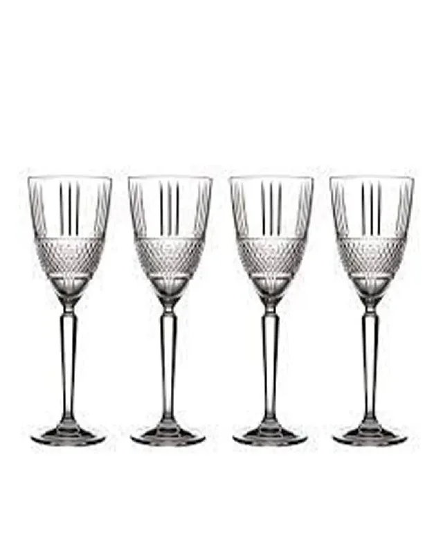 Ergonomic handle tea mug-Maxwell & Williams Verona Wine Glasses Set of 4 225 ml