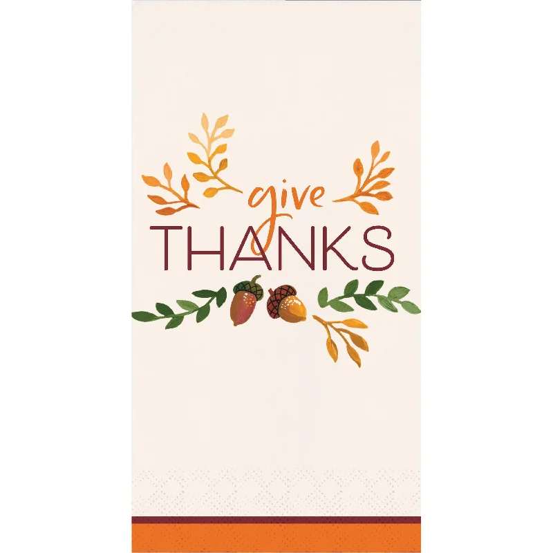 Heat-proof glass teapot-Thanksgiving Fall Festivities Guest Towel Napkins | 16 ct