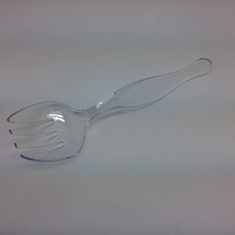 Textured grip soup spoon-Plastic Forks - Clear 4/pkg