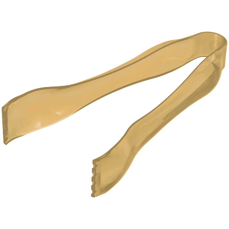 Compact travel cutlery set-Gold PET Plastic Mini Tongs, 1 Count