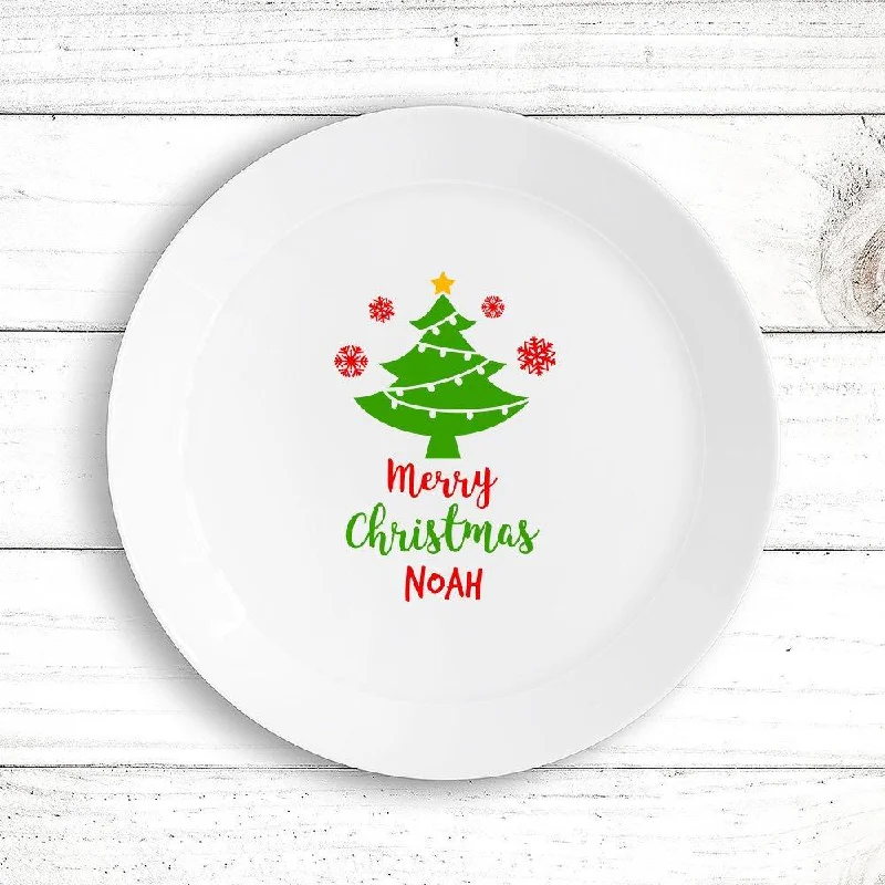 Unbreakable kids plate-Christmas Tree Kids Plate