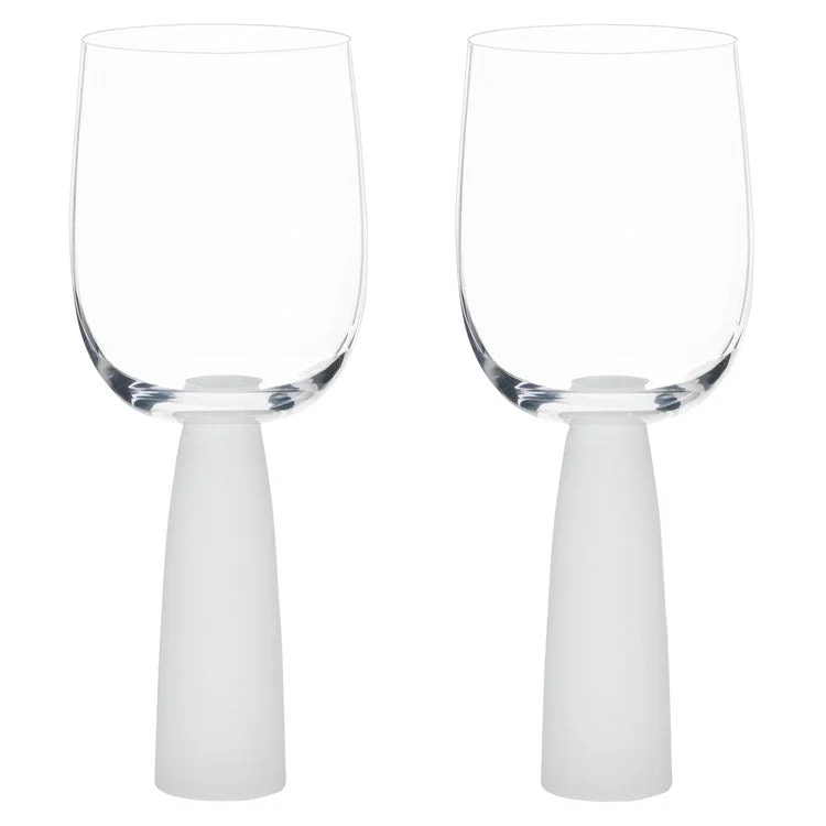 Festive holiday coffee mug-Oslo Wine Glasses Set of 2 - Frost