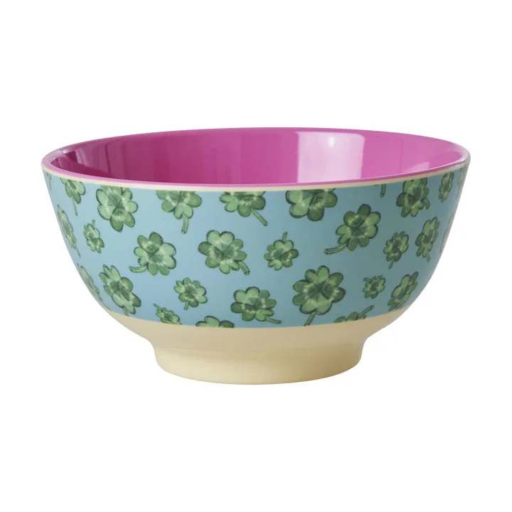 Glass dessert platter-Rice DK Melamine Bowl with Good Luck Print - Medium - 700ml