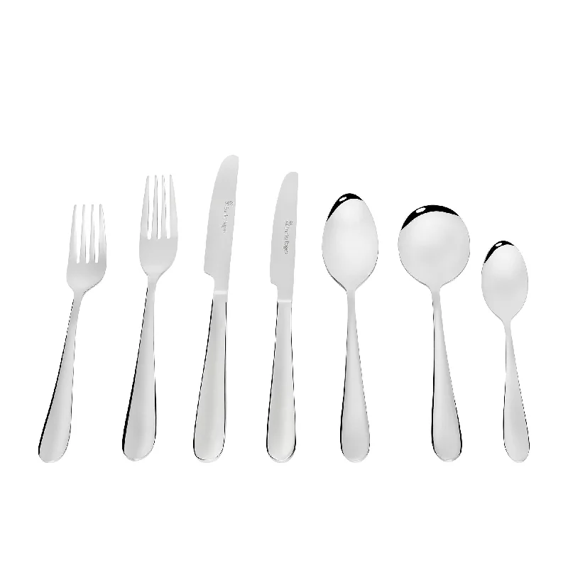 Sleek butter knife-Stanley Rogers Chicago 56 Piece Cutlery Set